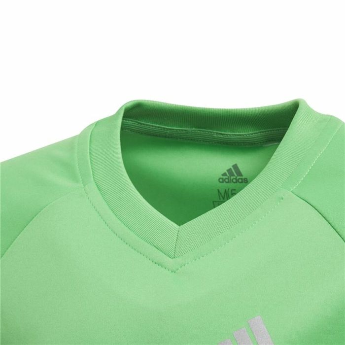 Camiseta de Fútbol de Manga Corta para Niños Adidas Verde Claro 3