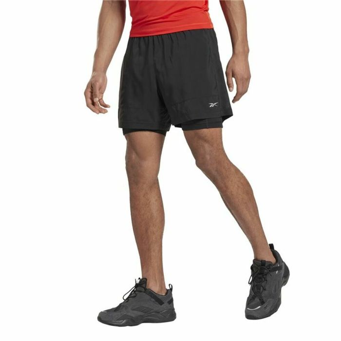 Pantalones Cortos Deportivos para Hombre Reebok Running Essentials Negro 3
