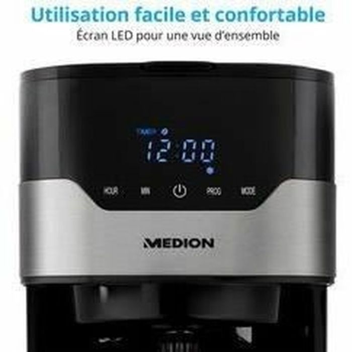 Cafetera de Goteo Medion 900 W 1,2 L 5