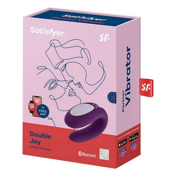 Vibrador Doble Estimulación Satisfyer Double Joy Violeta 1