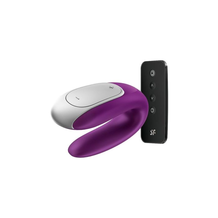 Satisfyer Double fun vibrador parejas violeta bluetooth app