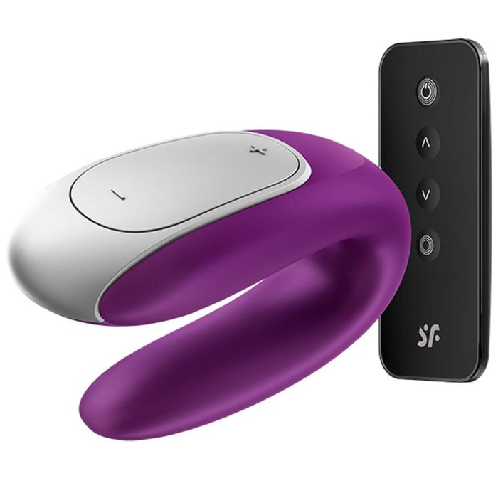 Satisfyer Double fun vibrador parejas violeta bluetooth app