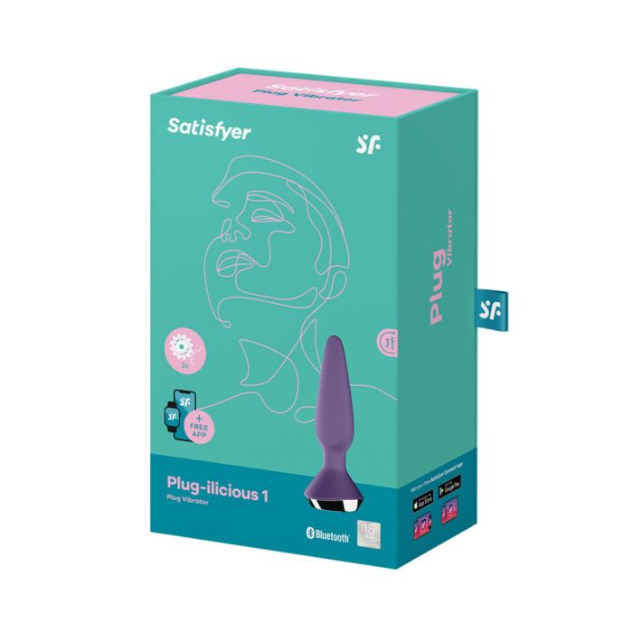 Satisfyer Plug-ilicious 1 vibrador violeta bluetooth