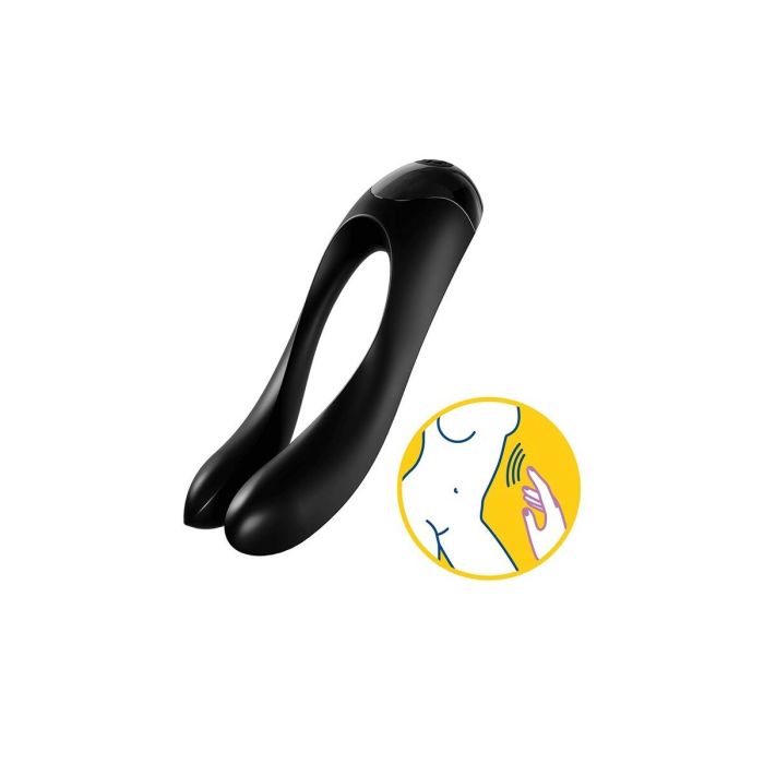 Vibrador para Parejas Satisfyer Candy Cane Negro 10