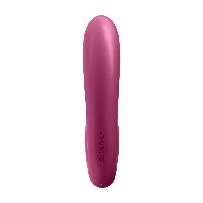 Vibrador Doble Estimulación  Supernova Insertable Satisfyer Sunray Rojo Fucsia 5