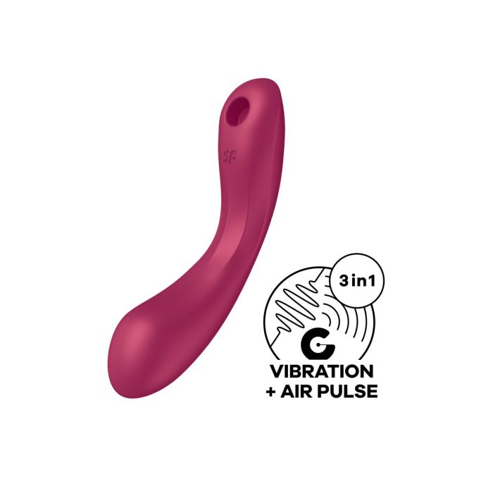 Succionador de Clítoris Satisfyer Curvy Trinity 1 Rojo 2