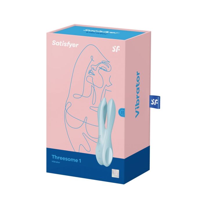 Masajeador Satisfyer Threesome 1 Light Azul 1