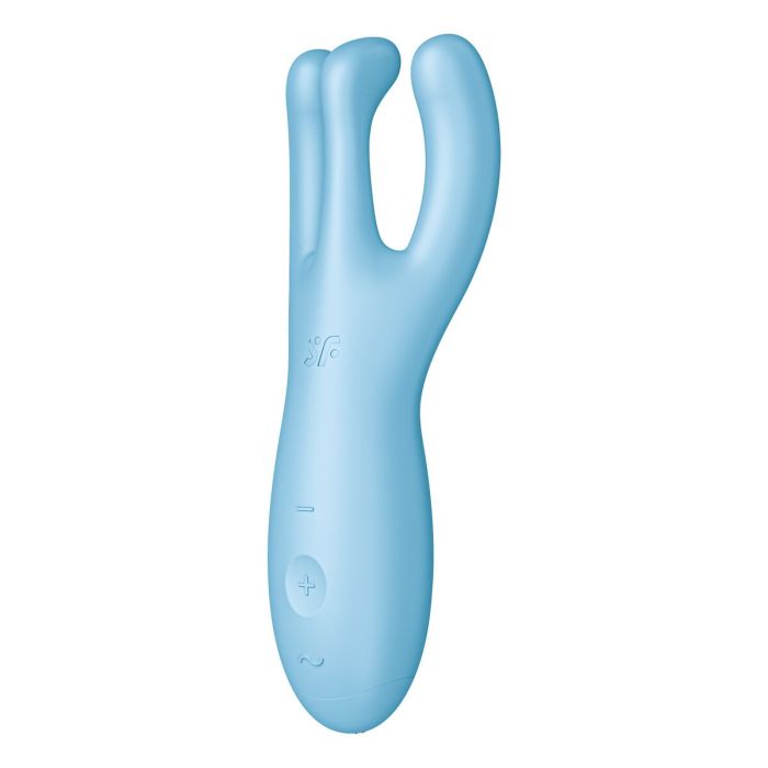 Masajeador Satisfyer Threesome 4 Connect Azul 5