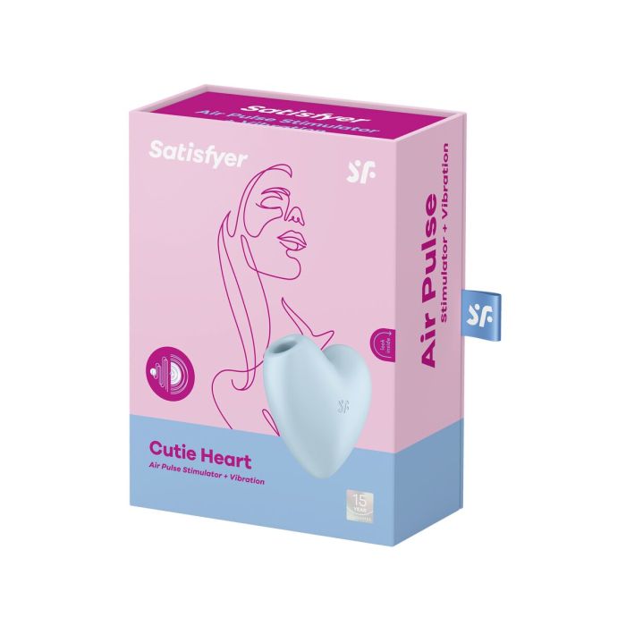 Succionador de Clítoris Satisfyer Cutie Heart Azul 1