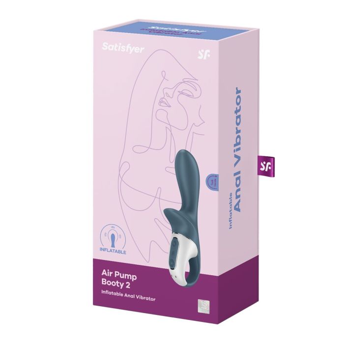 Vibrador anal Satisfyer Air Pump Booty 2 Gris 1