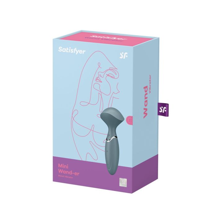 Masajeador Satisfyer Mini Wand-er Gris 1