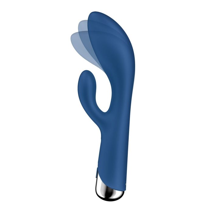 Vibrador Doble Estimulación Satisfyer Spinning Rabbit 1 Azul 2