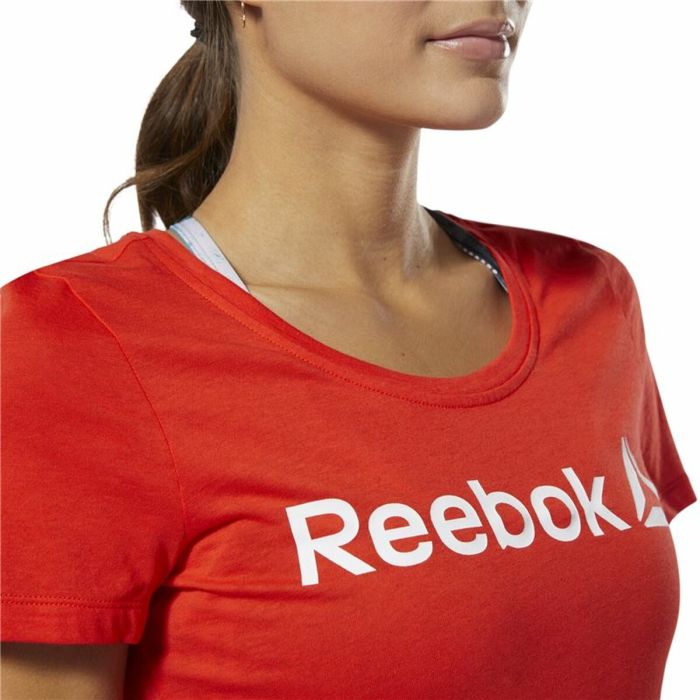 Camiseta de Manga Corta Mujer Reebok Scoop Neck Rojo 1