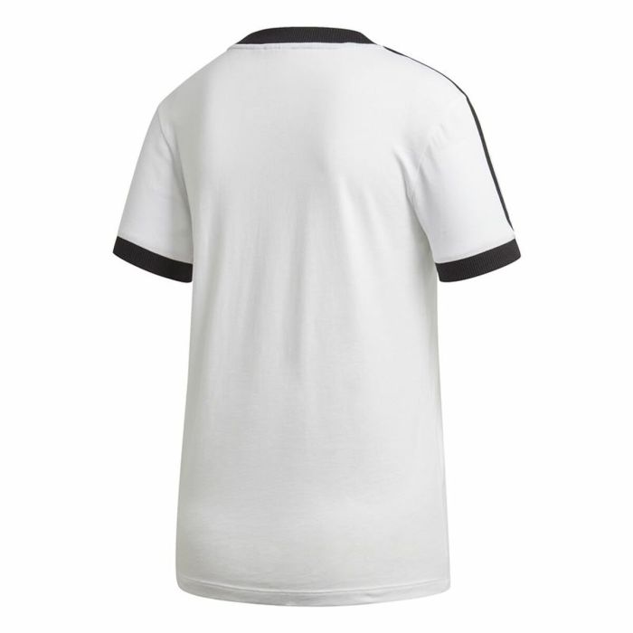 Camiseta de Manga Corta Mujer Adidas 3 stripes Blanco (36) 8