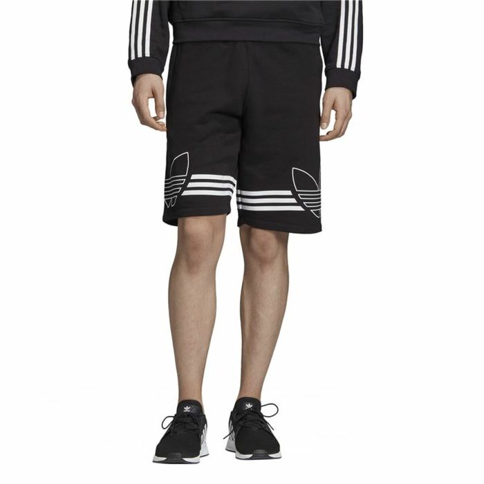 Pantalones Cortos Deportivos para Hombre Adidas Outline Negro 1