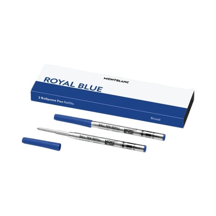 Recambio para bolígrafo Montblanc ROYAL BLUE - REFILLS BALL PEN - BROAD - 2 PCS Azul 2 Unidades