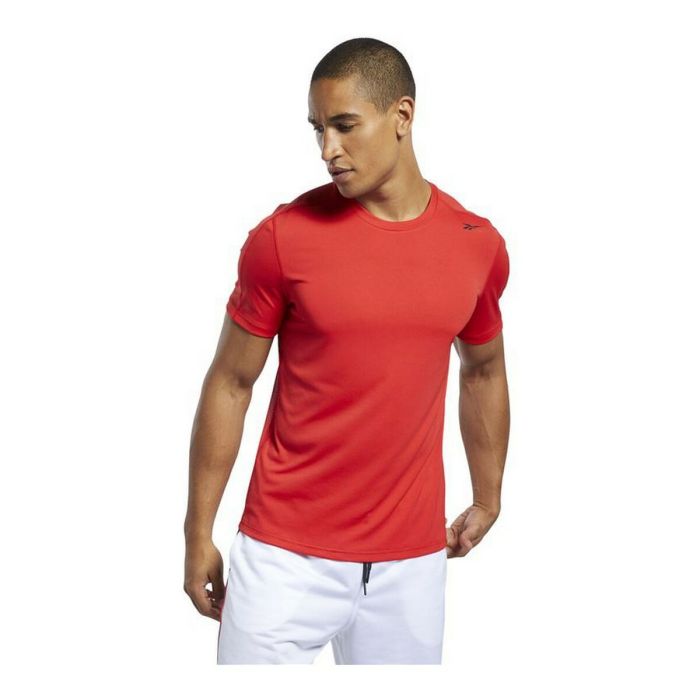 Camiseta Deportiva de Manga Corta Reebok Workout Ready Rojo 5