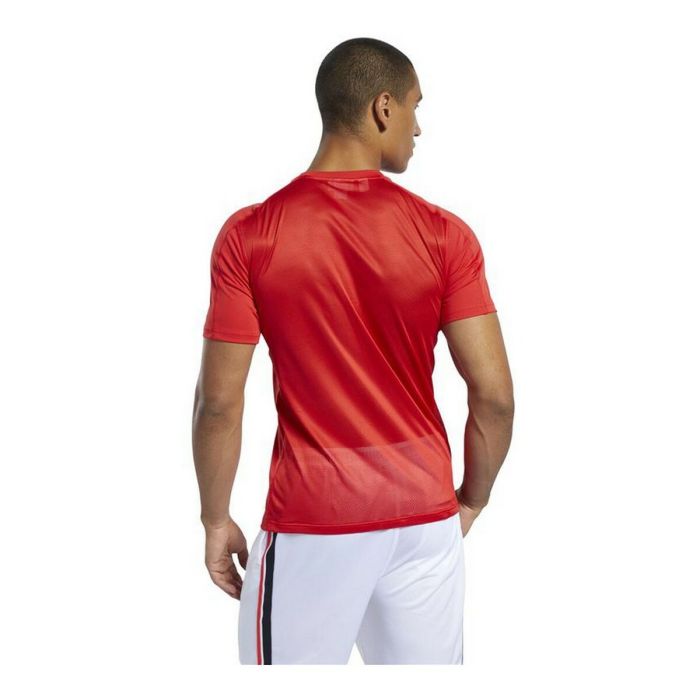Camiseta Deportiva de Manga Corta Reebok Workout Ready Rojo 4