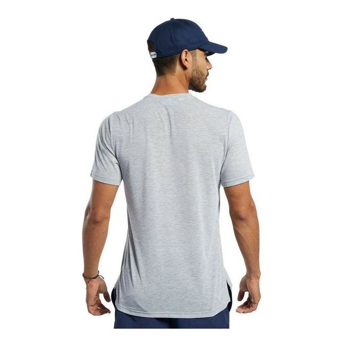 Camiseta de Manga Corta Hombre Reebok Workout Ready Supremium Gris 7