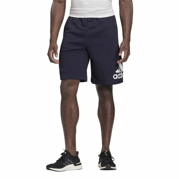 Pantalones Cortos Deportivos para Hombre Adidas Loungewear Badge Of Sport  Azul oscuro 5