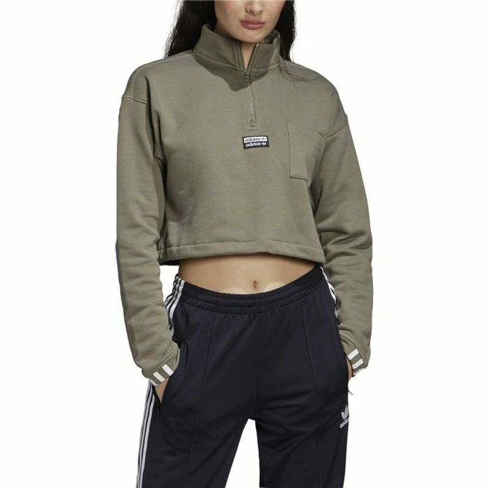 Sudadera con Capucha Mujer Adidas Originals Cropped 4