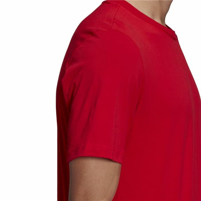Camiseta de Manga Corta Hombre Adidas Essential Logo Rojo 1