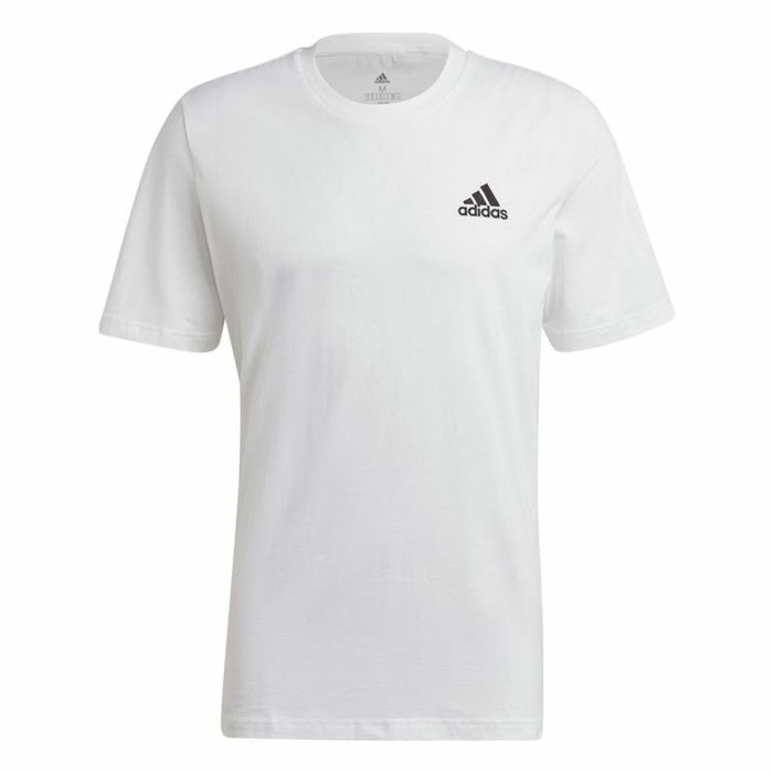 Camiseta Essentials Embroidered  Adidas Small Logo Blanco 1