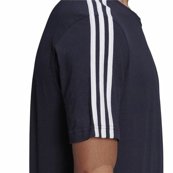 Camiseta Essentials 3 bandas Adidas Legend Ink Azul 1