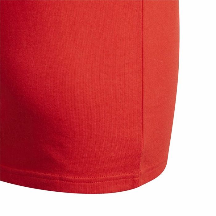 Camiseta de Manga Corta Adidas Essentials 3 Bandas Rojo 1