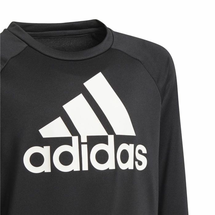 Sudadera sin Capucha Niño Adidas Designed To Move Big Logo Negro 1