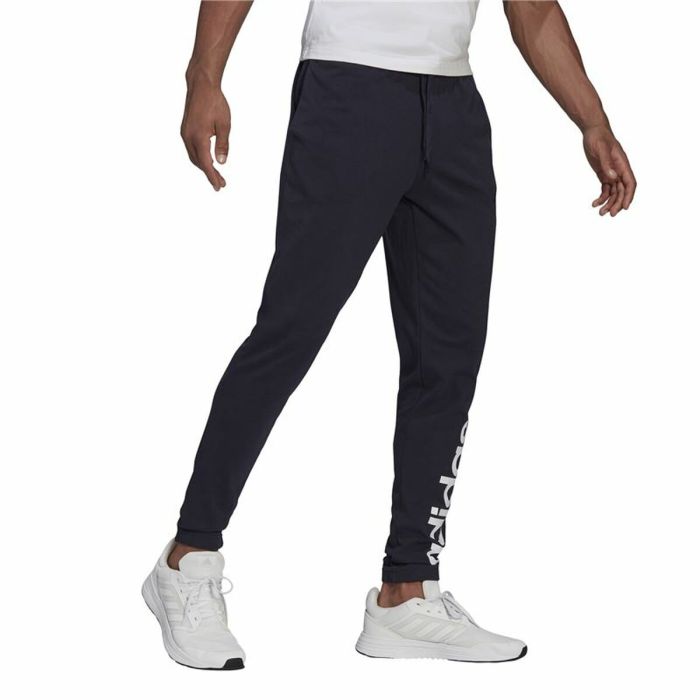 Pantalón de Chándal para Adultos Adidas Essentials Single Jersey Tapered Azul Hombre 3
