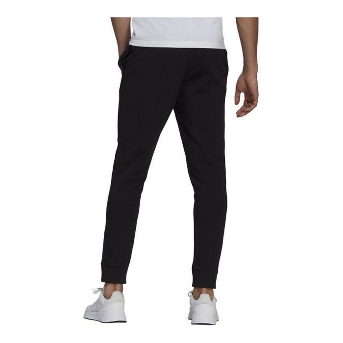 Pantalón Largo Deportivo Adidas Essentials Fleece Regular Fit Negro Hombre 3