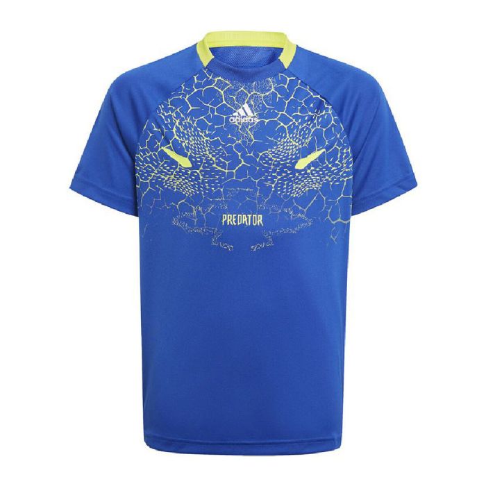 Camiseta de Fútbol de Manga Corta para Niños Adidas Predator Inspired Azul 7-8 Años
