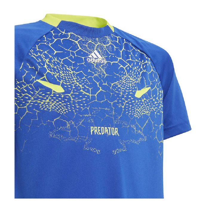 Camiseta de Fútbol de Manga Corta para Niños Adidas Predator Inspired Azul 3