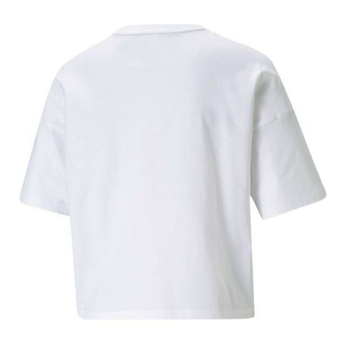 Camiseta de Manga Corta Mujer Puma Essentials Blanco 4