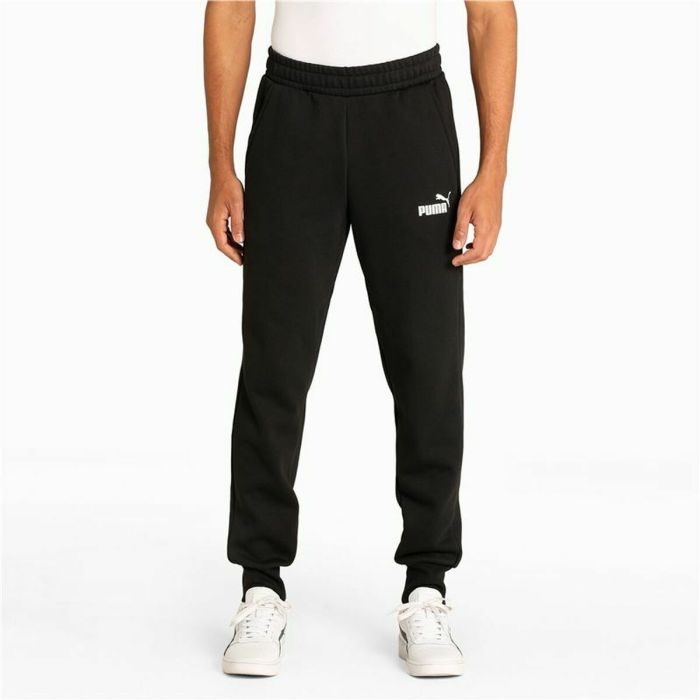 Pantalón Largo Deportivo Puma Essentials Logo Negro Hombre 1