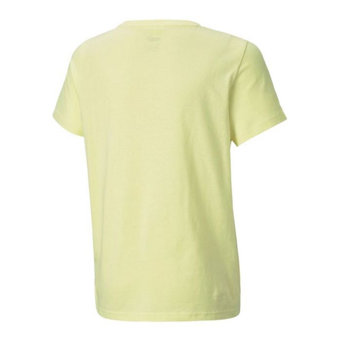 Camiseta de Manga Corta Infantil Puma  Alpha Graphic Amarillo 1