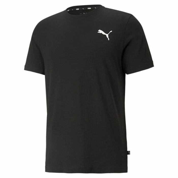 Camiseta de Manga Corta Hombre Puma Negro (L)