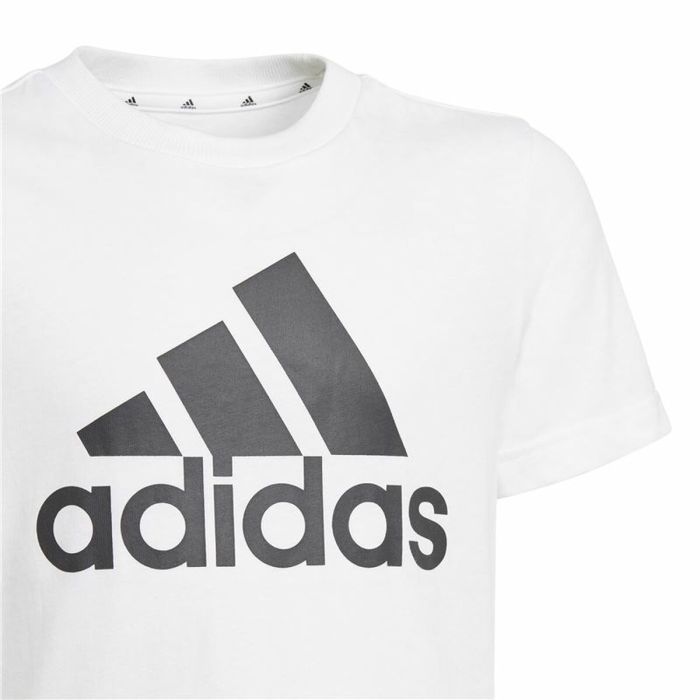 Camiseta de Manga Corta Adidas Essentials  Blanco 1 Camiseta de Manga Corta Adidas Essentials  Blanco 1