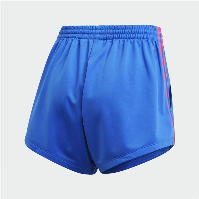 Pantalones Cortos Deportivos para Mujer Adidas Originals Adicolor 3D Trefoil Azul 7