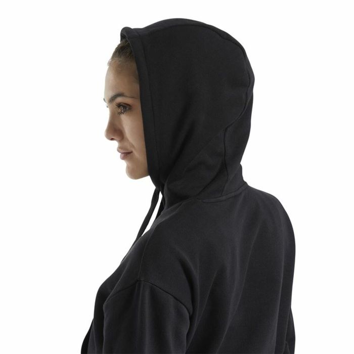 Sudadera con Capucha Mujer Reebok Sportswear Cropped Negro 1