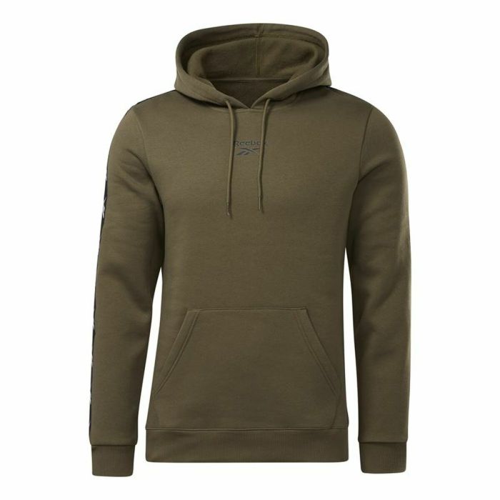 Sudadera con Capucha Hombre Reebok Training Essentials Tape Caqui