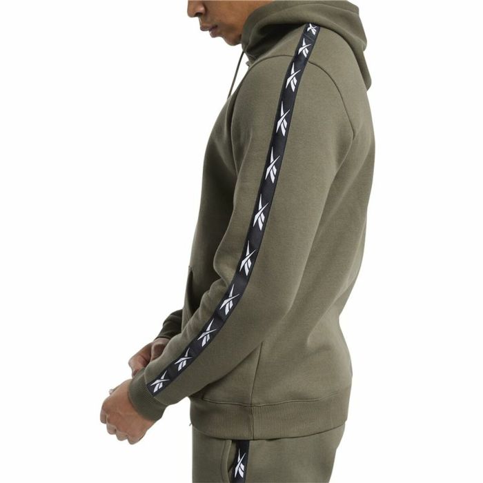 Sudadera con Capucha Hombre Reebok Training Essentials Tape Caqui 4 Sudadera con Capucha Hombre Reebok Training Essentials Tape Caqui 4