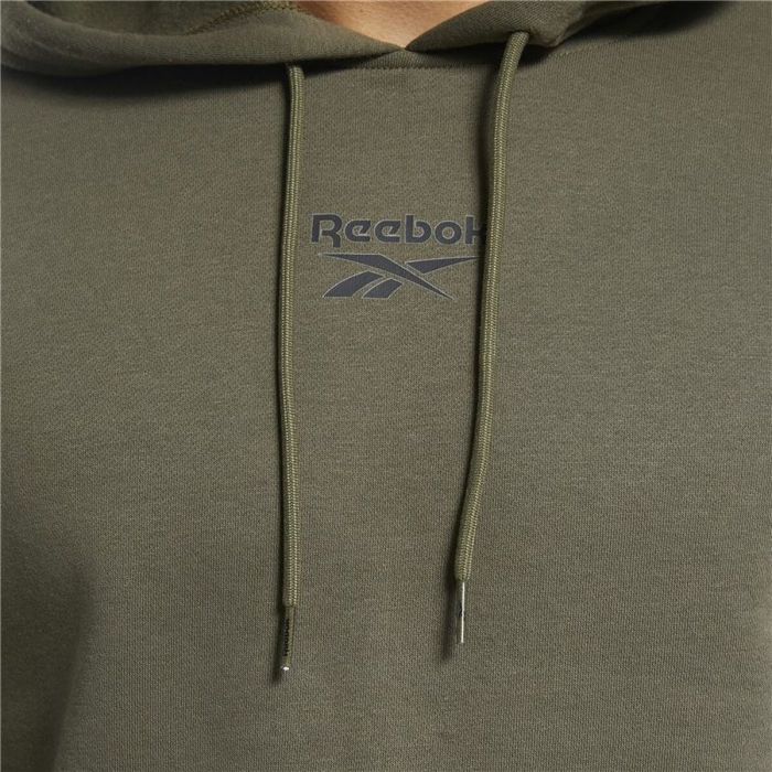 Sudadera con Capucha Hombre Reebok Training Essentials Tape Caqui 2 Sudadera con Capucha Hombre Reebok Training Essentials Tape Caqui 2