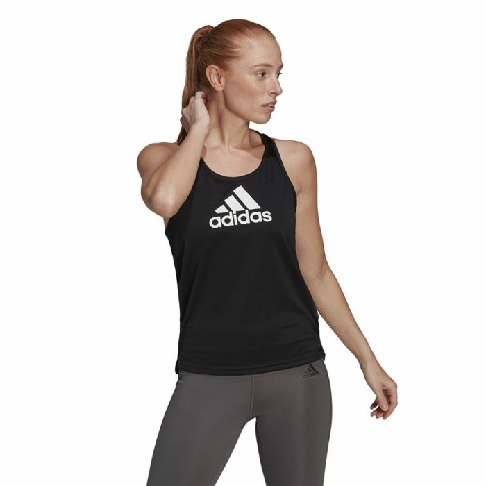 Camiseta de Tirantes Mujer Adidas Aeroready D2M Negro 6