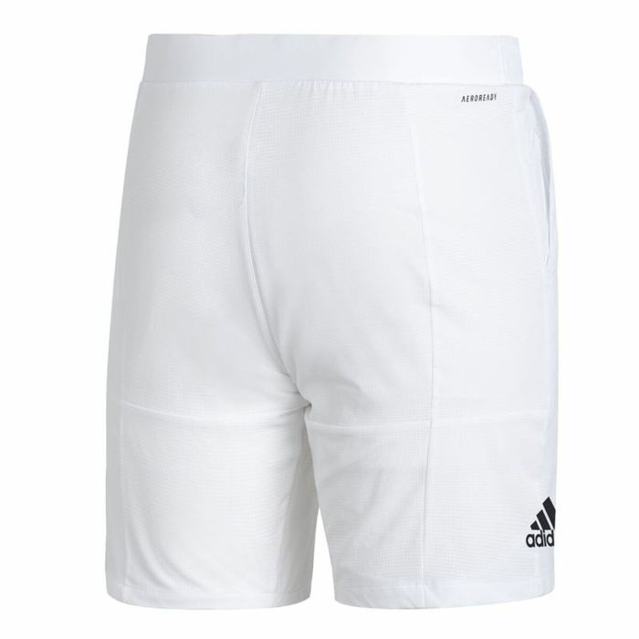 Pantalones Cortos Deportivos para Hombre Adidas Club Stetch Blanco 6