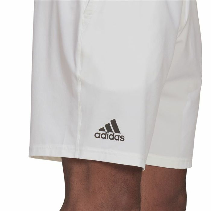 Pantalones Cortos Deportivos para Hombre Adidas Club Stetch Blanco 1
