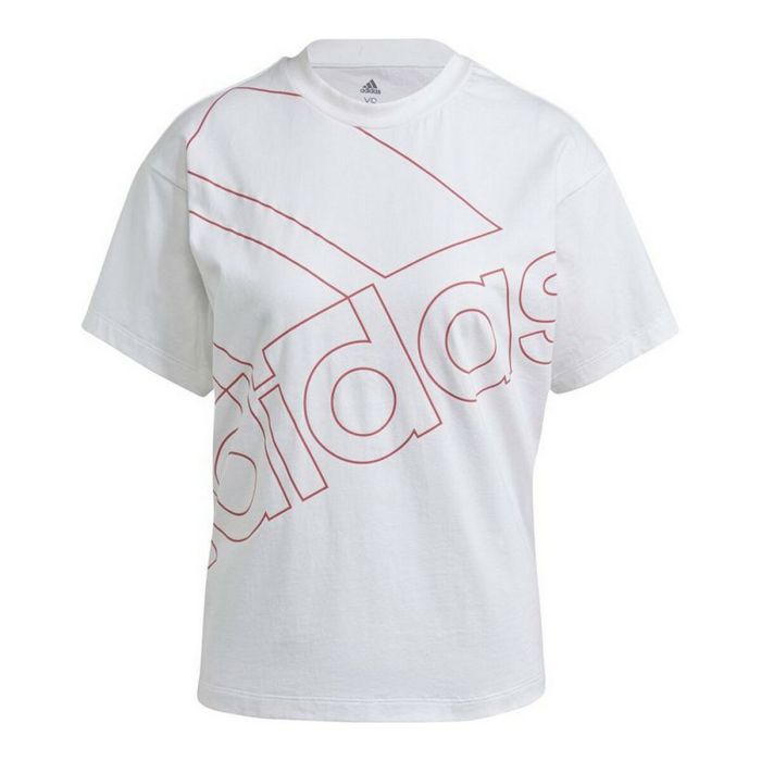 Camiseta de Manga Corta Mujer Adidas Giant Logo Blanco Camiseta de Manga Corta Mujer Adidas Giant Logo Blanco