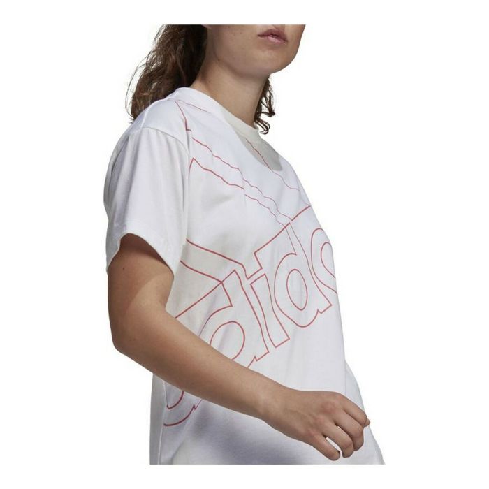 Camiseta de Manga Corta Mujer Adidas Giant Logo Blanco 1