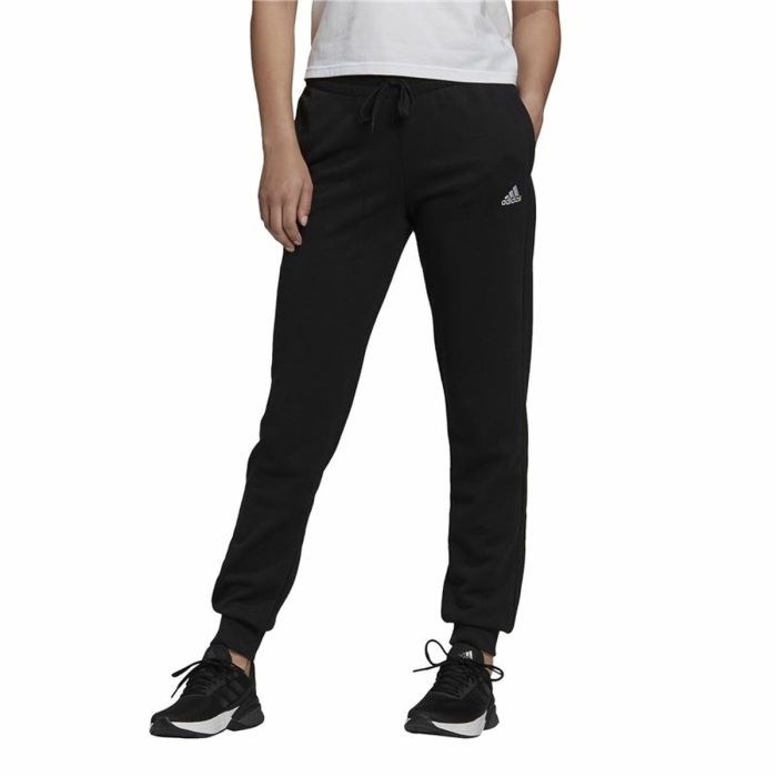 Pantalón Largo Deportivo Adidas French Terry Logo Mujer Negro 5